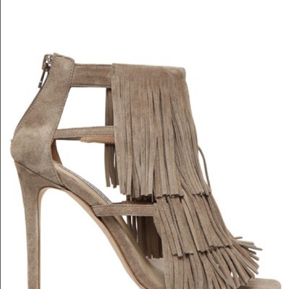 Steve Madden Fringe Taupe Heels - SIZE 9 - Picture 5 of 6